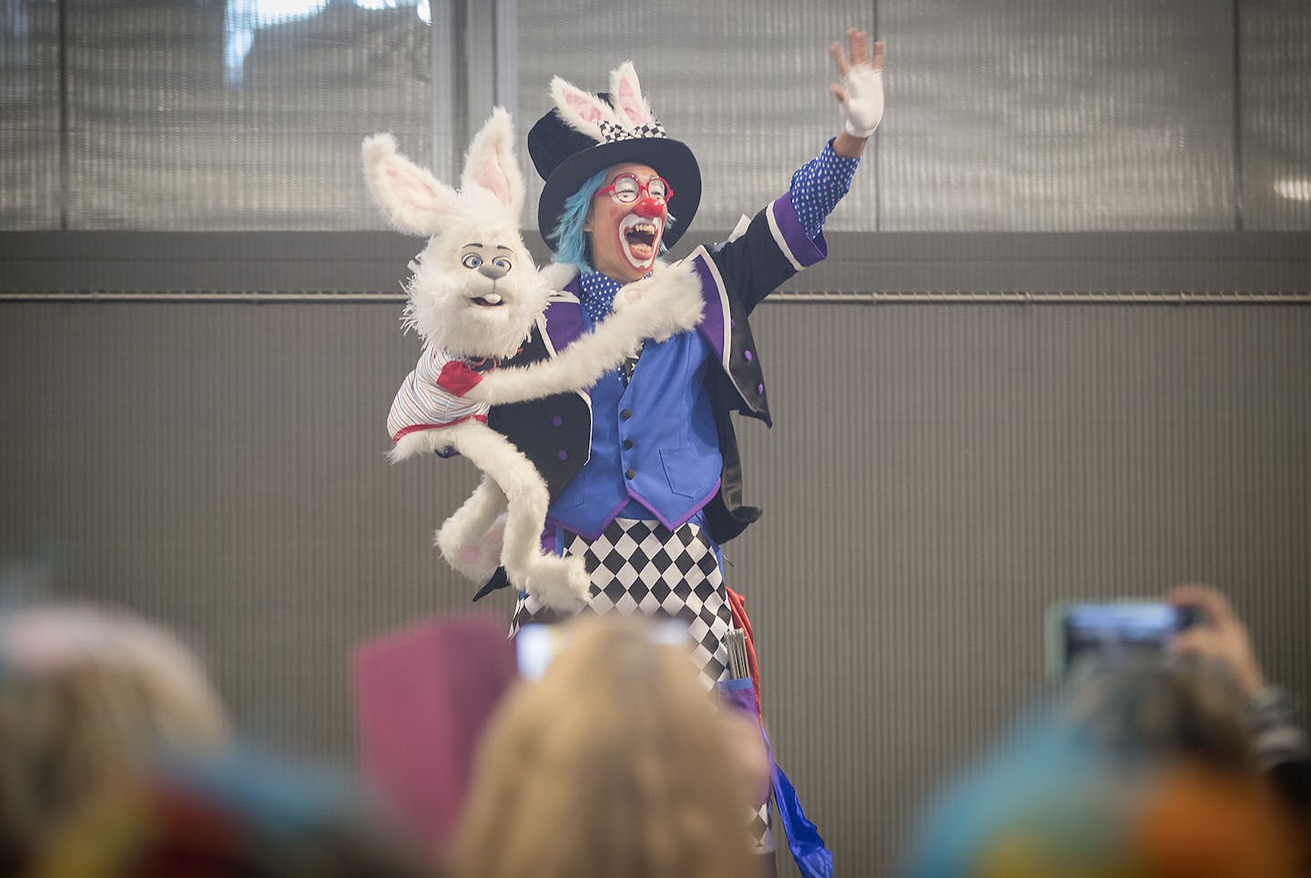 Reigning clown champion Edmund Khong (Captain Dazzle) of Singapore performed during the paradability final competition at the Mall of America for the annual World Clown Association 2018 Convention, Tuesday, March 13, 2018 in Bloomington, MN. The Convention's theme is Ringling Remembered: A tribute to Historic Clowns. ] ELIZABETH FLORES &#xef; liz.flores@startribune.com