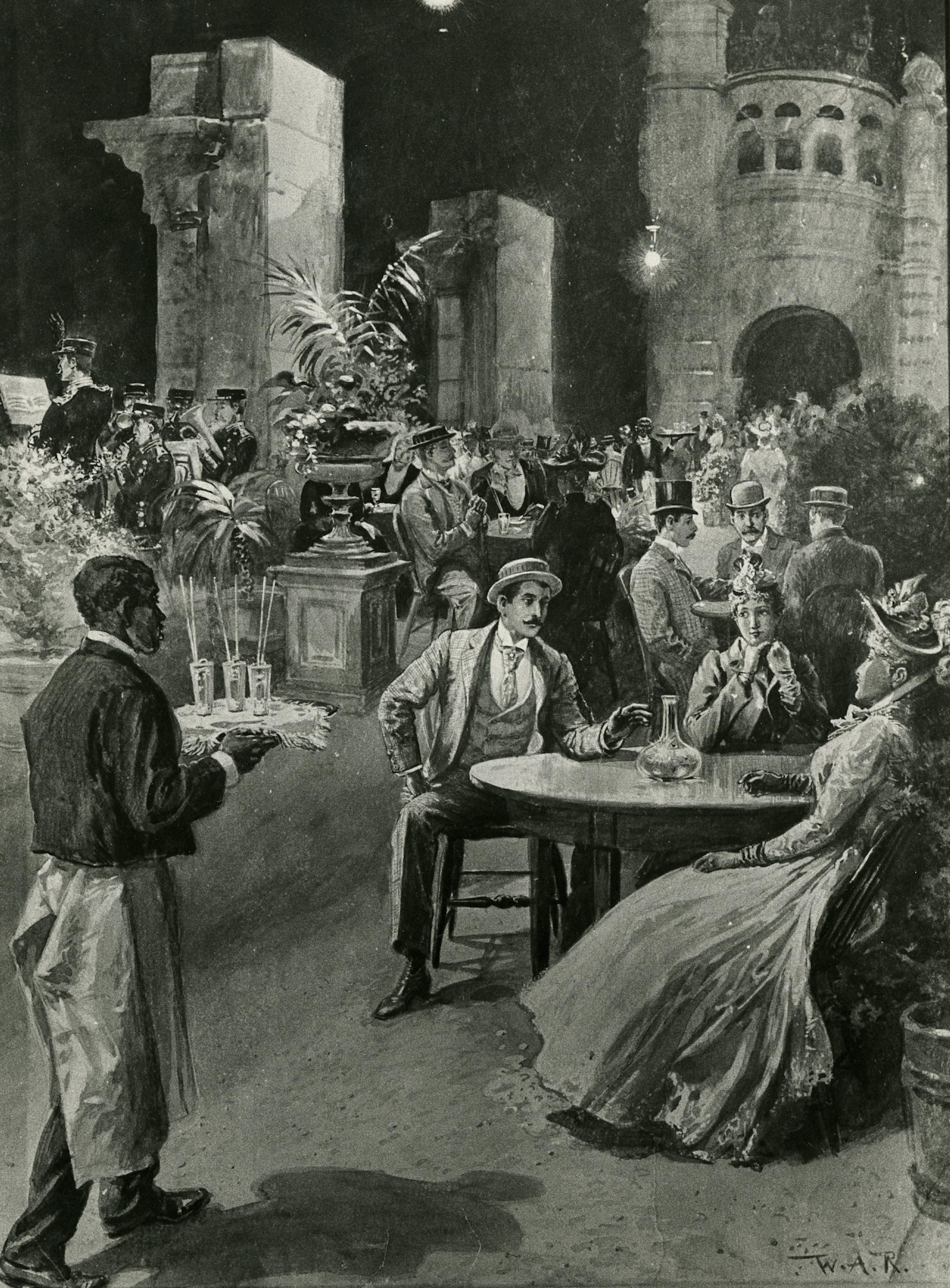 "The Roof Garden on the Guarantee Loan Building in Minneapolis," by William Allen Rogers (circa 1891).