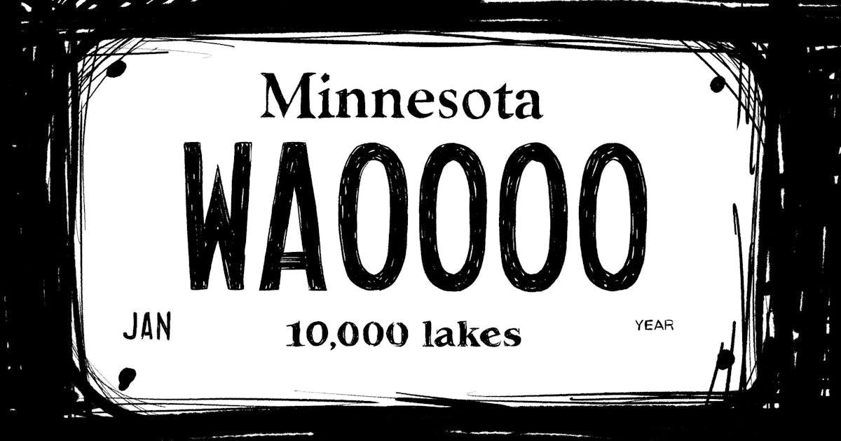 Why do some cars in Minnesota have 'whiskey plates'?