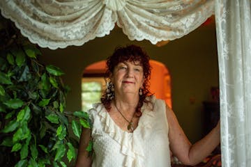 Forgiveness expert Mary Hayes Grieco poses for a portrait in her home in Powderhorn Thursday, August 26, 2021.