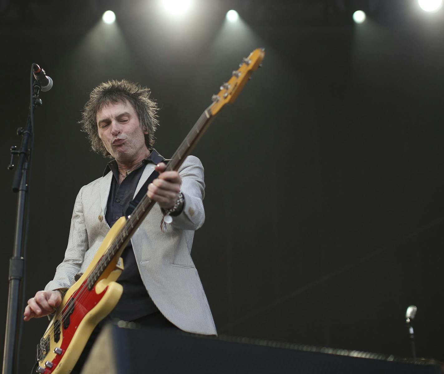 Bassist Tommy Stinson during The Replacements set at the Forecastle Festival in July. ] JEFF WHEELER &#x2022; jeff.wheeler@startribune.com The Replacements played a show at the Forecastle Festival in Louisville, Kentucky Sunday night, July 21, 2014. ORG XMIT: MIN1409081159130660