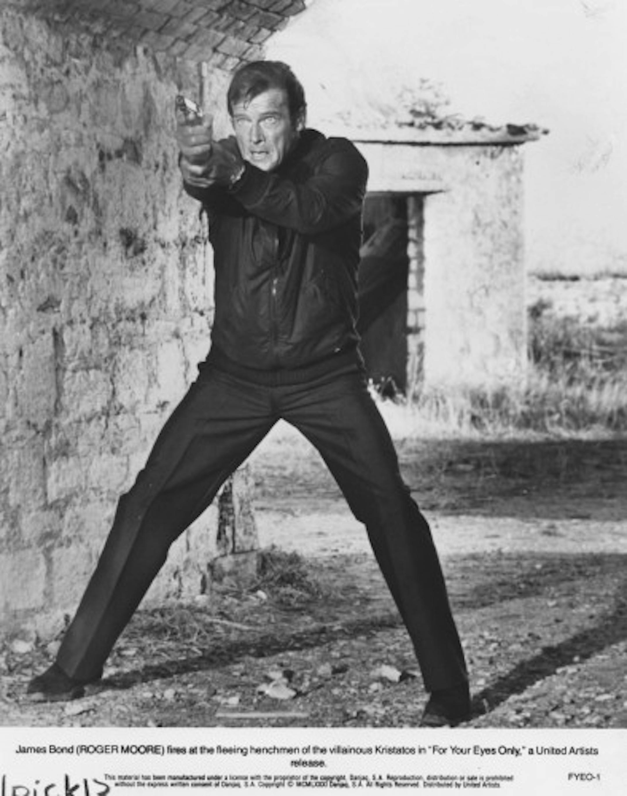 Roger Moore stars as James Bond in the 1981 movie "For Your Eyes Only." Handout photo courtesy of United Artists.