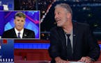 Jon Stewart (temporarily) fills in for Stephen Colbert