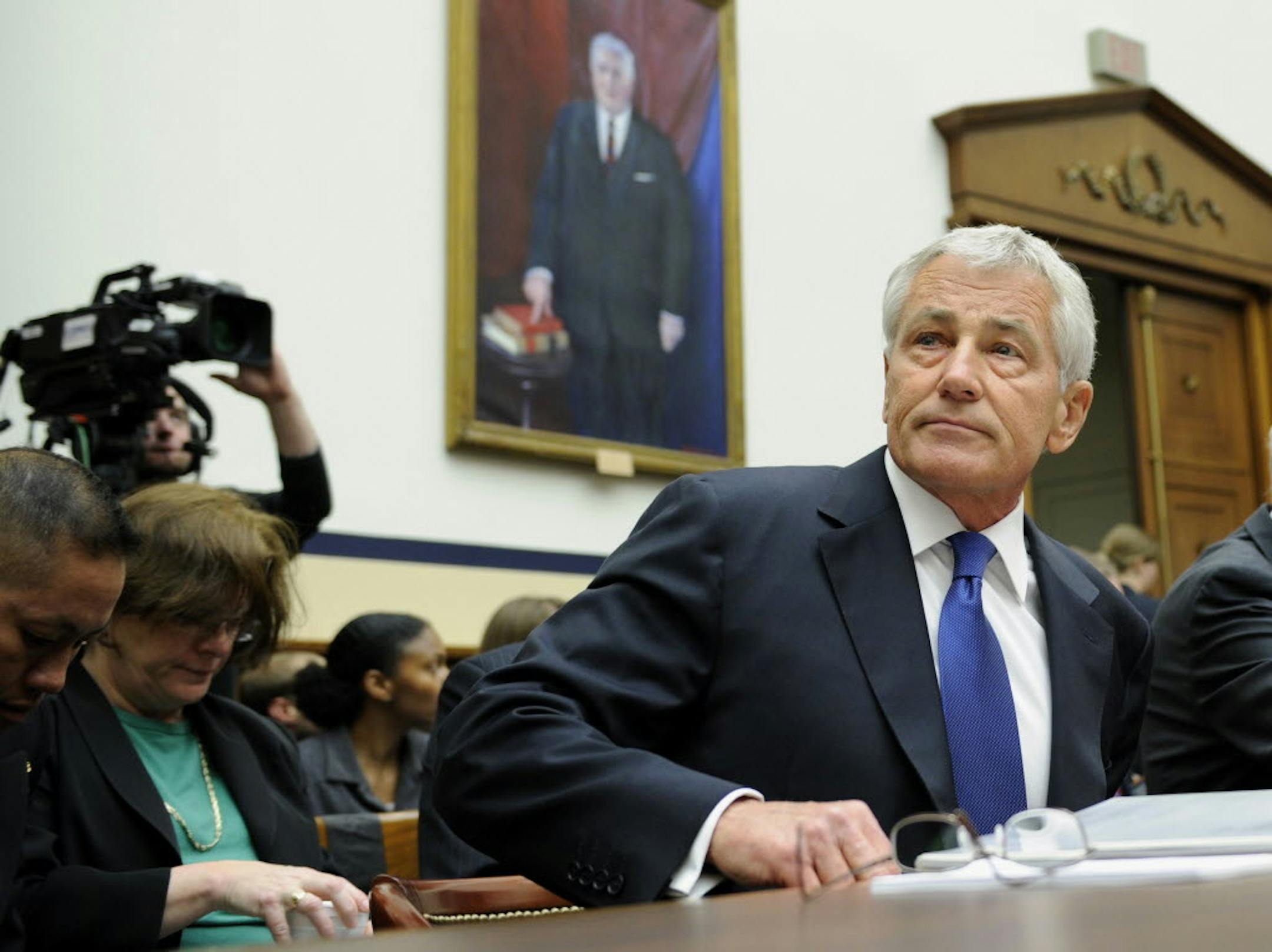 June 11, 2014: Defense Secretary Chuck Hagel was on Capitol Hill in Washington to testify before the House Armed Services Committee about the prisoner swap with the Taliban that led to the freeing of U.S. solider Beau Bergdahl.