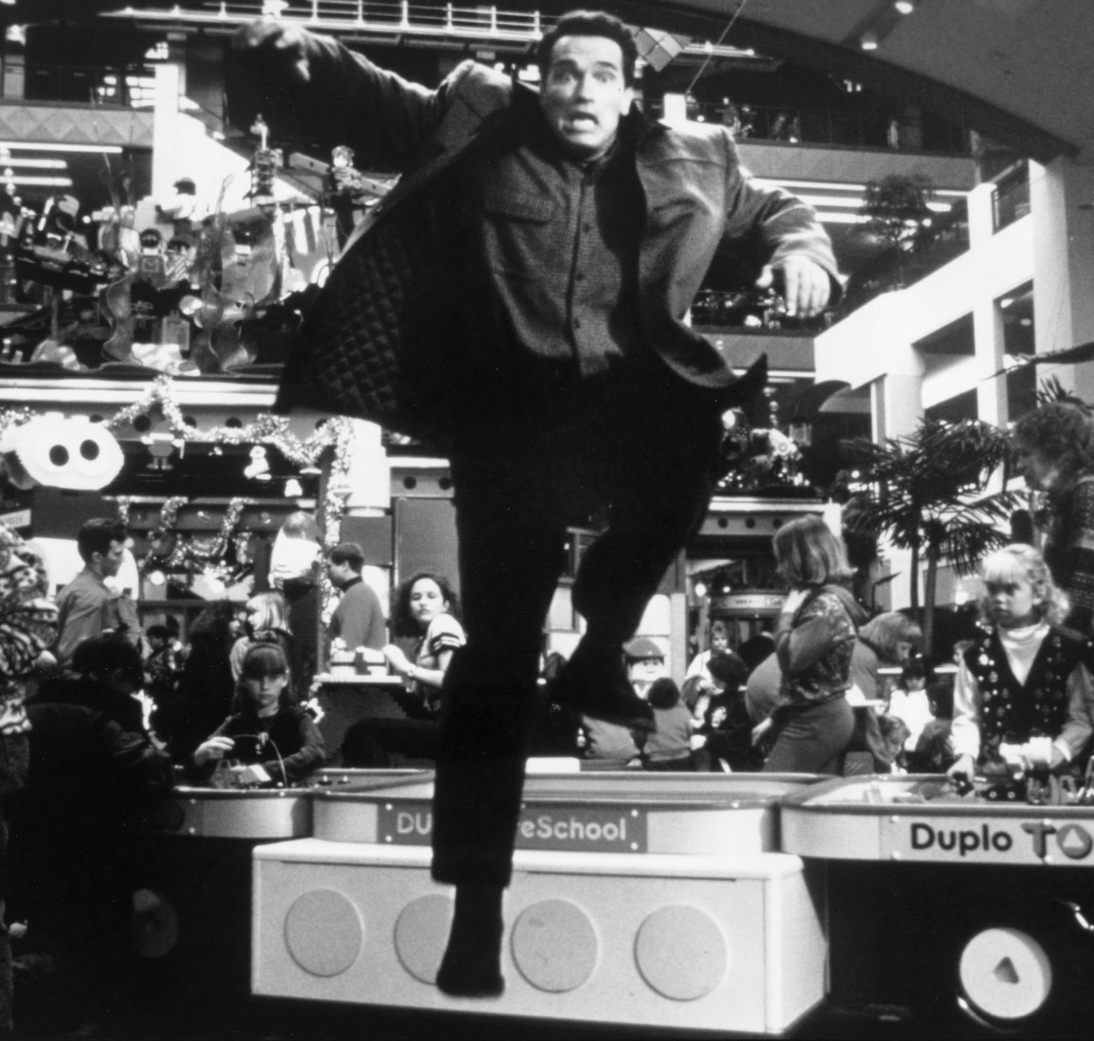 Arnold Schwarzenegger stars in the 1996 movie "Jingle All the Way." Photo courtesy of Twentieth Century Fox.