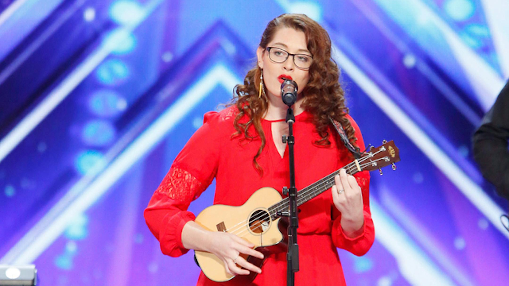 Deaf singer Mandy Harvey performs on "America's Got Talent."