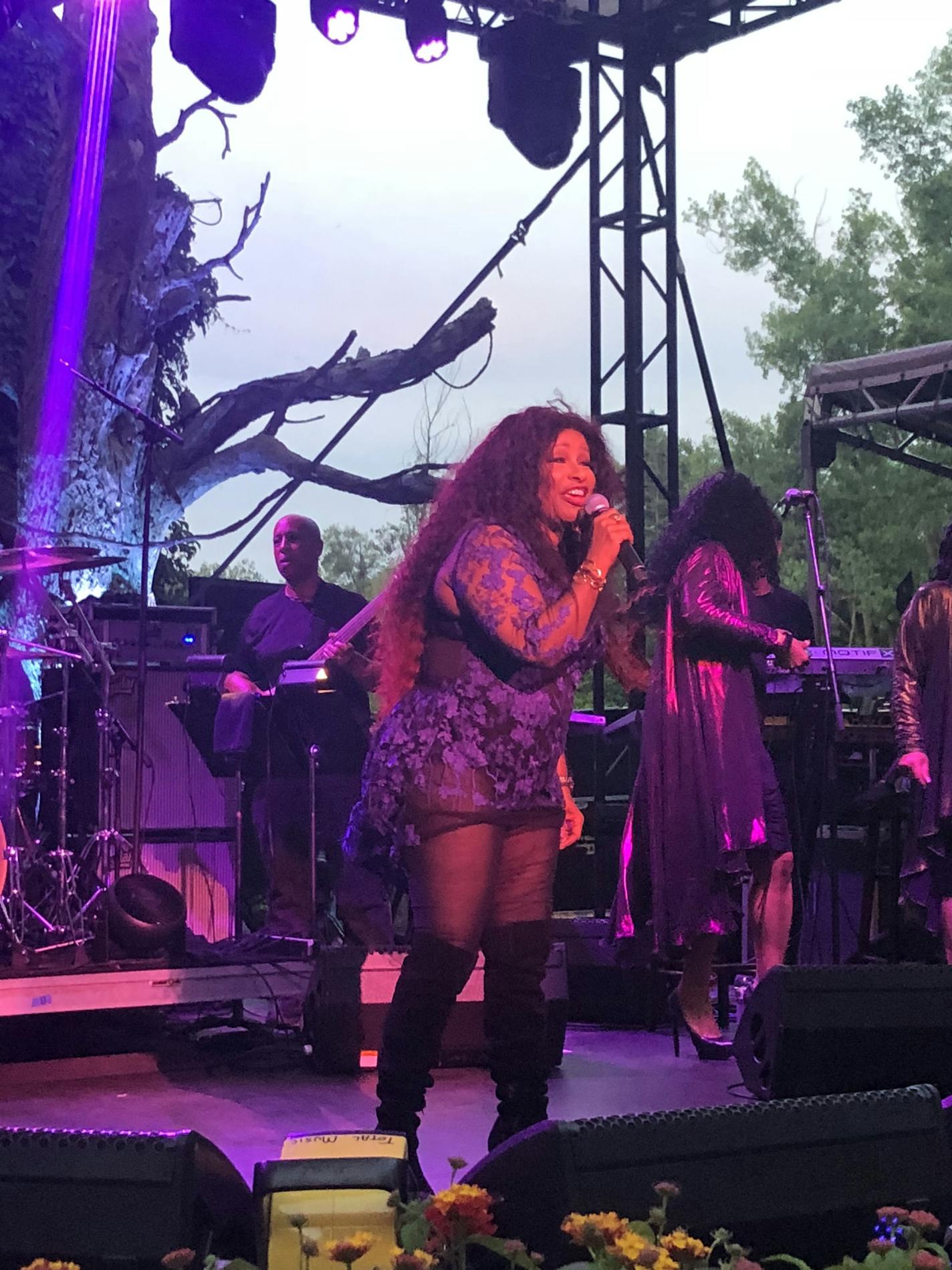 veteran R&B star Chaka Khan at MN Zoo concert. ] credit: Jon Bream/Star Tribune