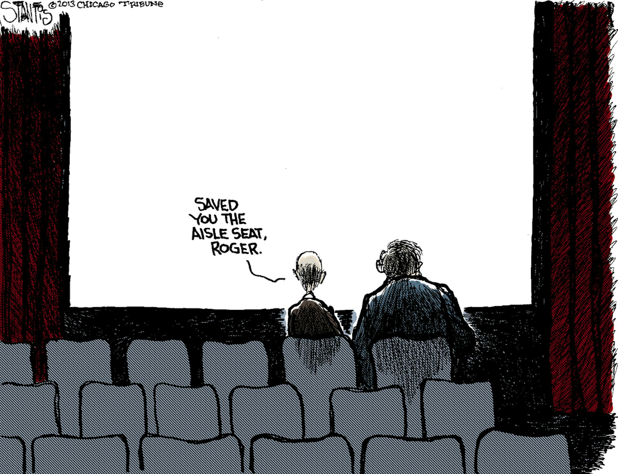 Scott Stantis, editorial cartoonist at the Chicago Tribune, pays tribute to movie critic Roger Ebert, who died this week.