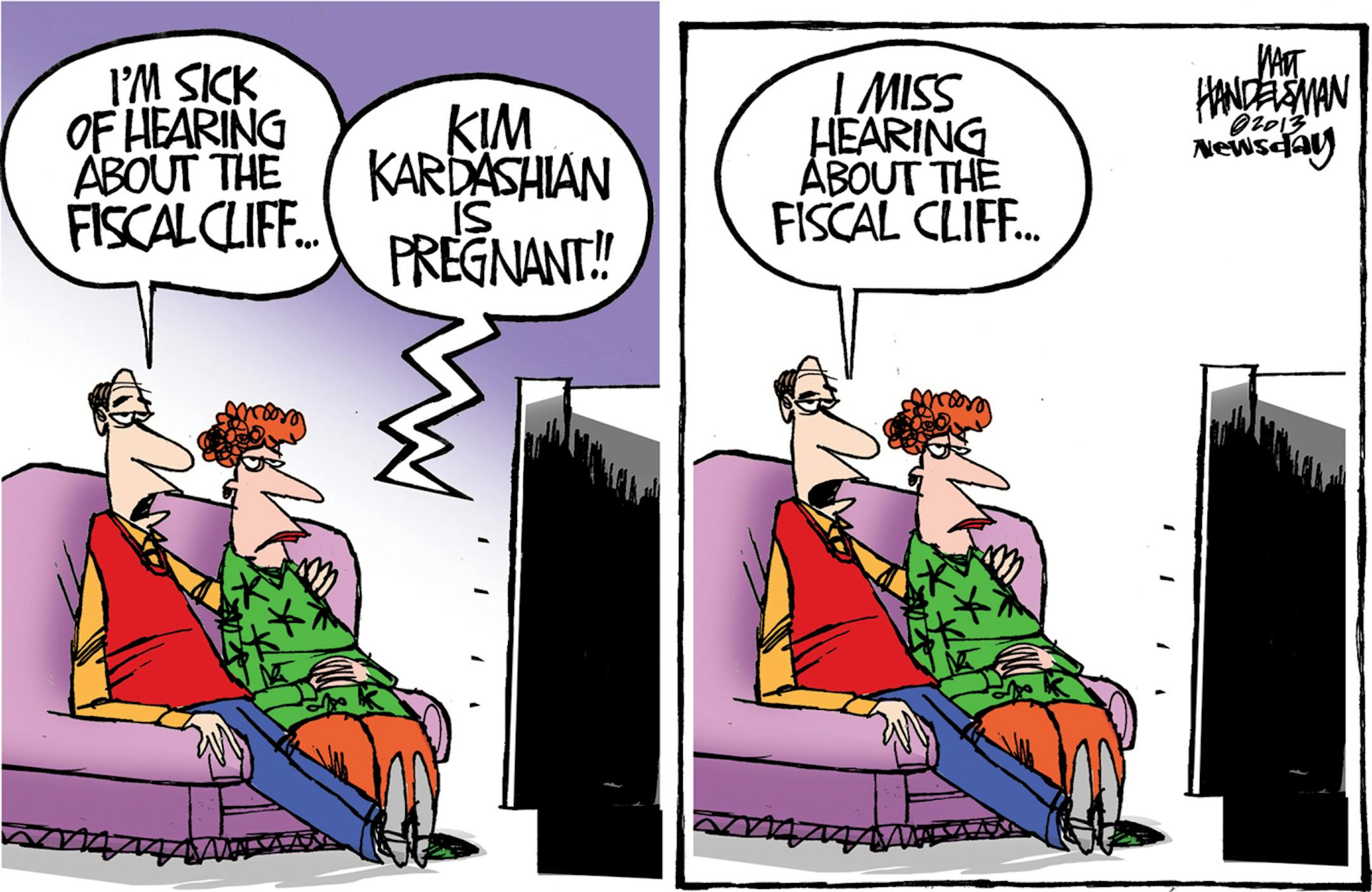 Walt Handelsman cartoon for Jan. 3, 2012.
