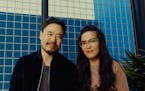Randall Park and Ali Wong, co-stars in a new Netflix romantic comedy film, in Culver City, Calif., April 16, 2019. Asian-American couples don&#x2019;t