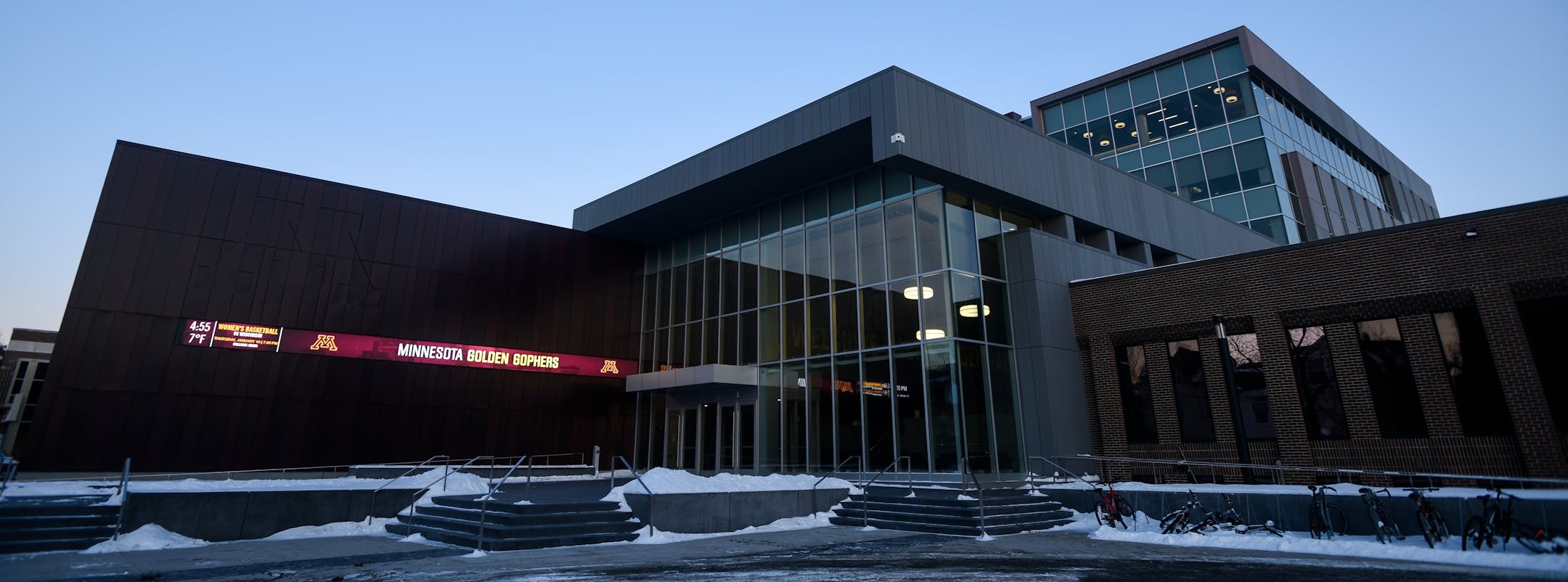 The 15th Avenue entrance to the new Land O'Lakes Center for Excellence.