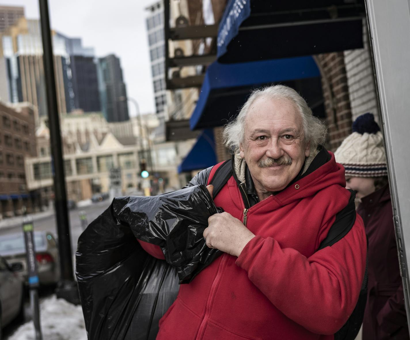 Leaving the Minneapolis VA referral center, a happy Robert Kleen got ready to move into his first permanent housing since 2015.