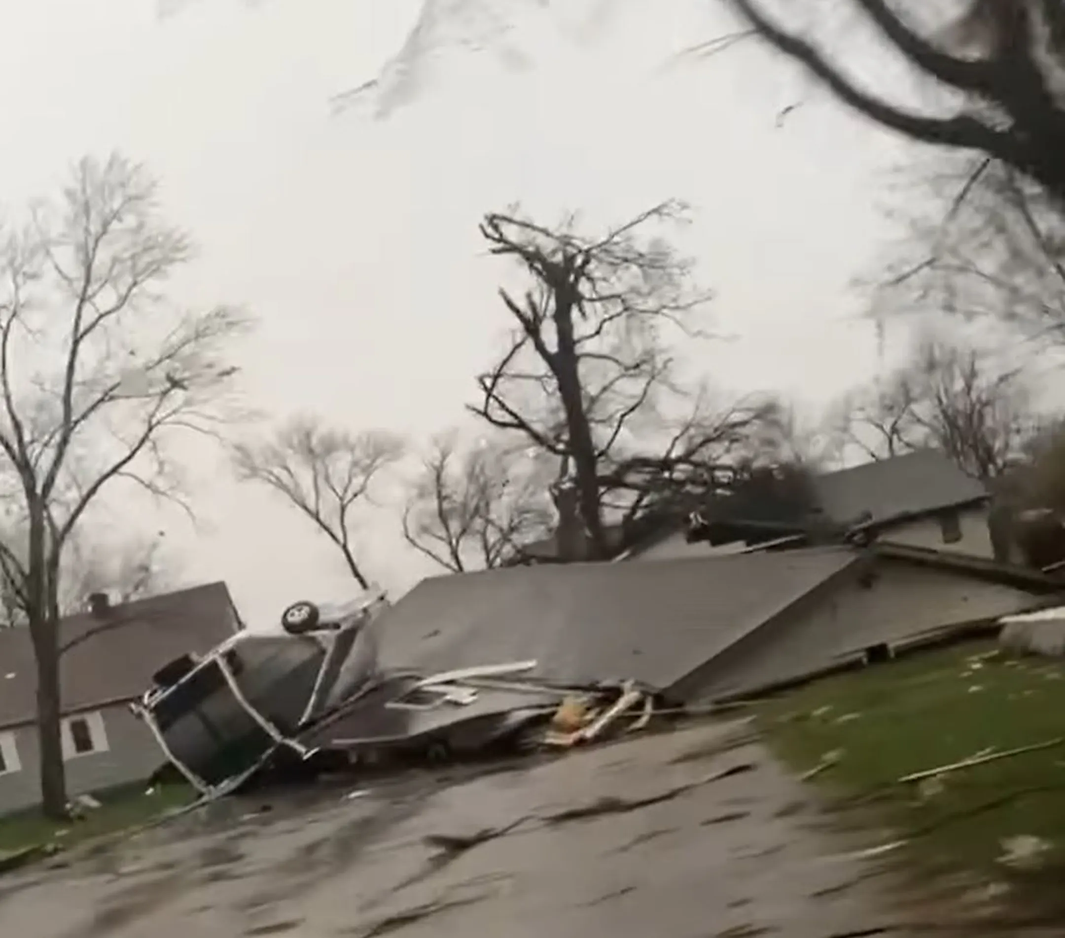 On-duty firefighter killed as severe storms cause damage across western ...