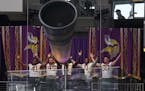 Members of the Minnesota Golden Gophers football team led the Skol chant ahead of Sunday's game between the Minnesota Vikings and the Detroit Lions.