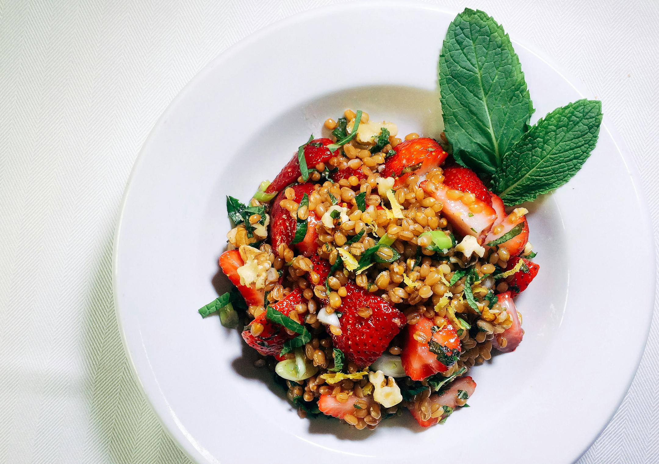 Wheat Berry, Strawberry and Walnut Picnic Salad by Robin Asbell, Special to the Star Tribune