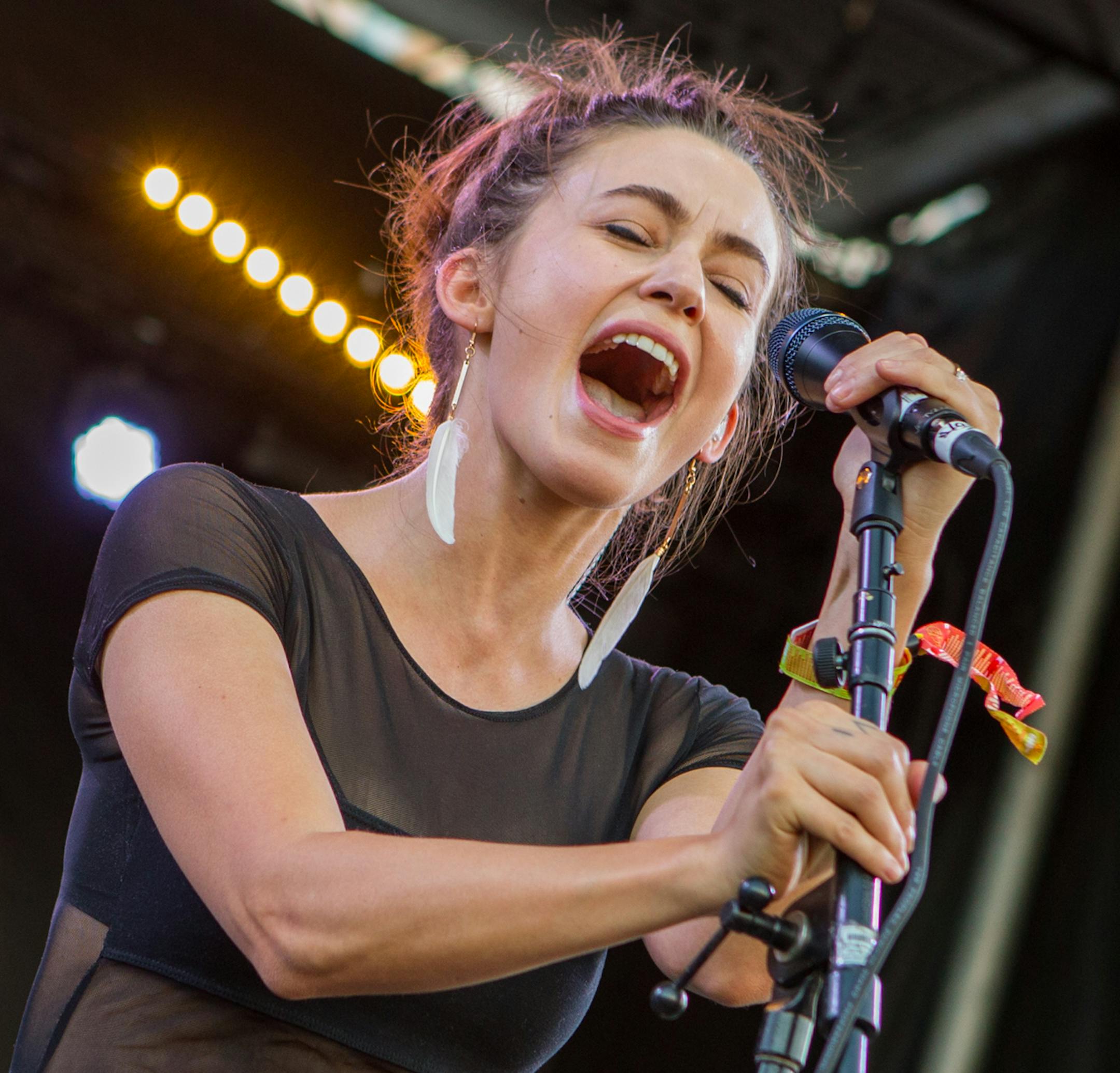 Meg Myers performs during the Life is Beautiful festival on Saturday, Sept. 26, 2015 in Las Vegas. (Photo by Paul A. Hebert/Invision/AP)