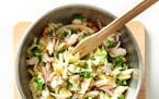 Although any kind of cabbage will do for a summer slaw, Napa is a favorite.