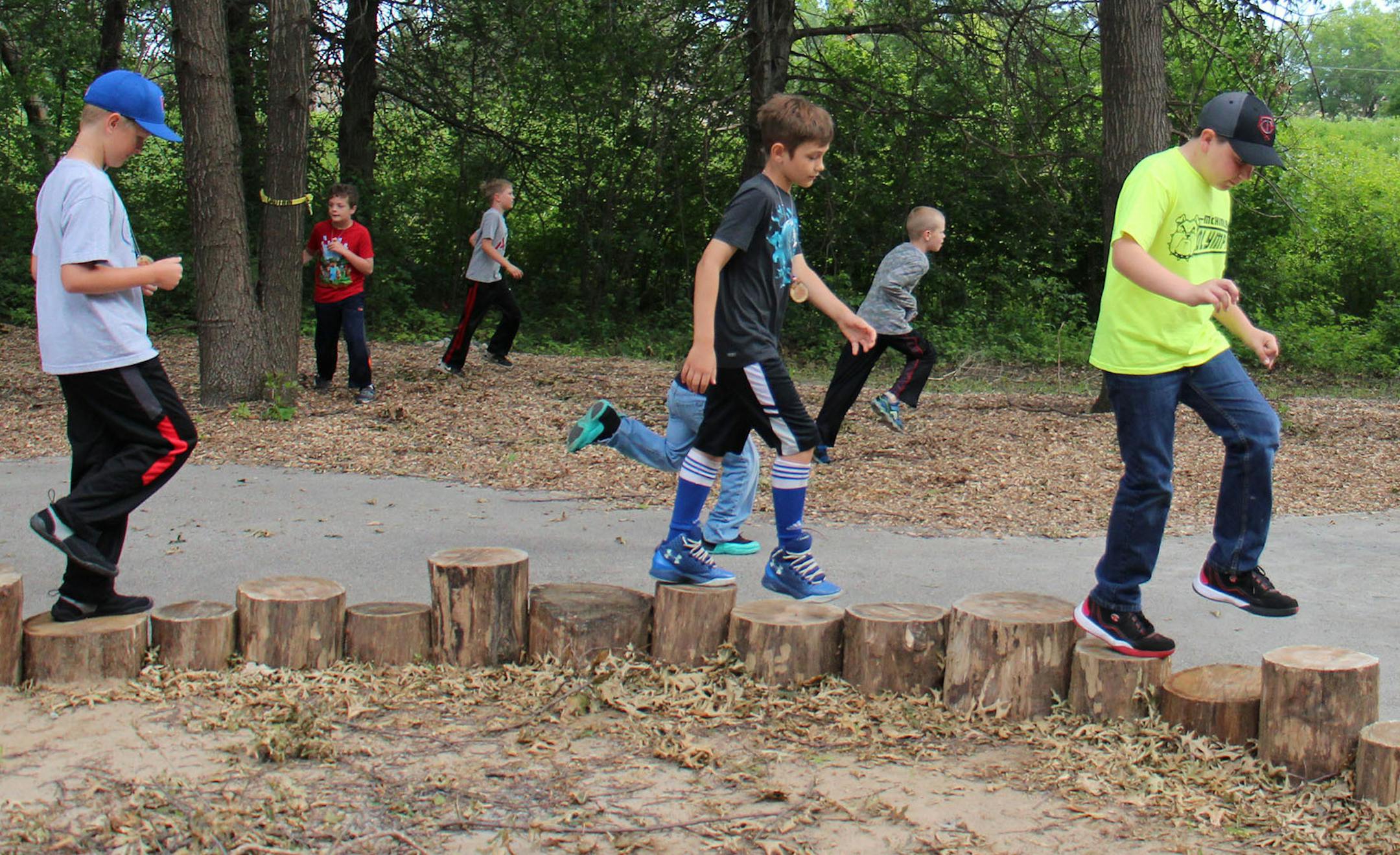 Nature-based play area at Springbrook Nature Center . Provided by Springbrook Nature Center