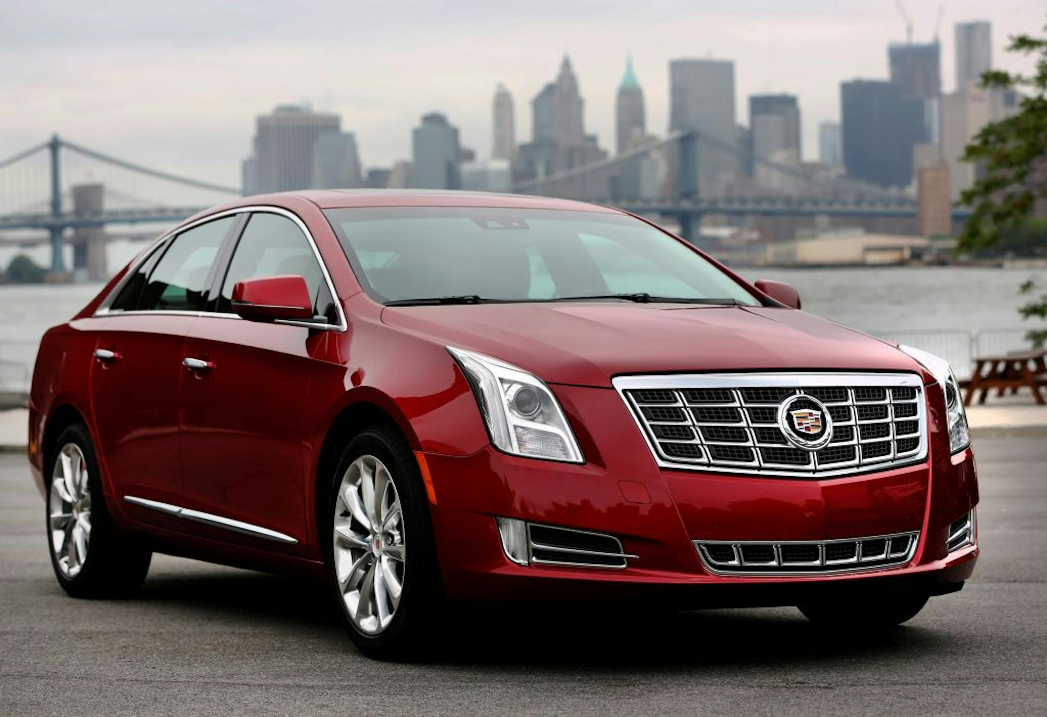 The 2013 Cadillac XTS shares a platform with the Buick LaCrosse.