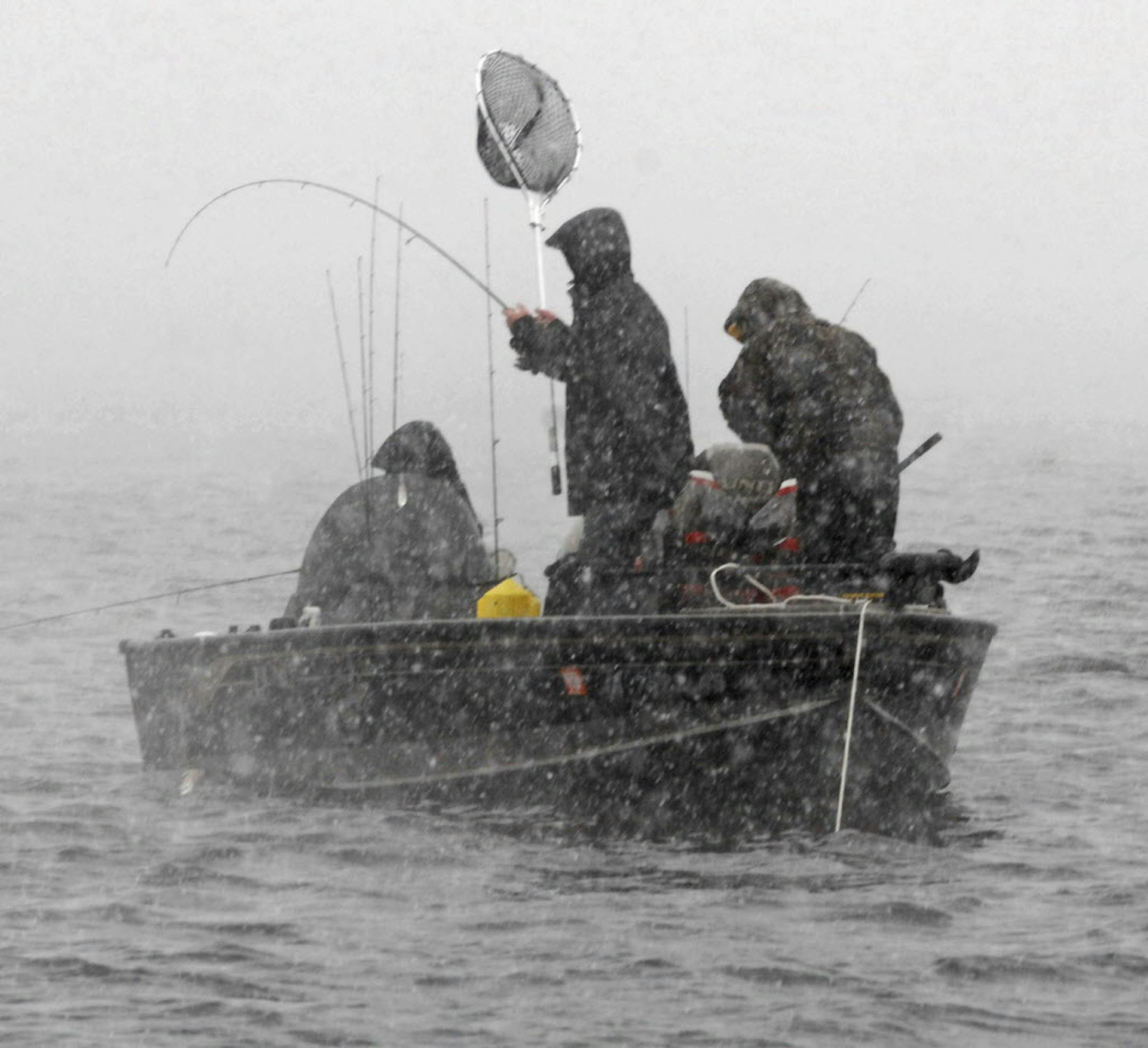 Despite weather that bordered on insufferable, anglers turned out in droves Saturday on Upper Red Lake. A DNR official said more anglers were on the lake near Waskish, Minn., than on opening day in 2006, the first year angling was re-opened on Upper Red after being closed due to overfishing.
