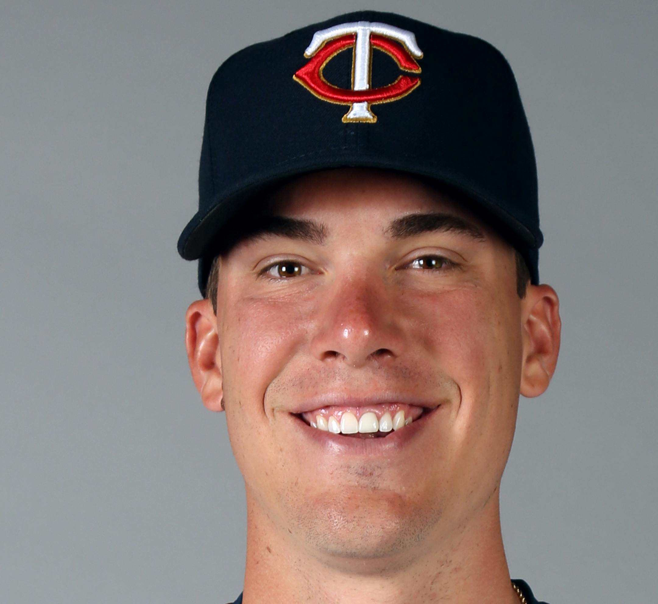 FORT MYERS, FL - MARCH 3: Alex Meyer #51 of the Minnesota Twins poses during Photo Day on Tuesday, March 3, 2015 at Hammond Stadium in Fort Myers, Florida. (Photo by Robbie Rogers/MLB Photos via Getty Images) *** Local Caption *** Alex Meyer ORG XMIT: 532475317