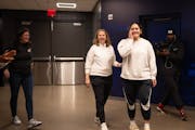 Lynx coach Cheryl Reeve, center, seen with rookie Alissa Pili, is going into the two preseason games playing to win perhaps more than evaluate.
