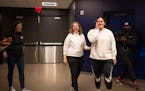 Lynx coach Cheryl Reeve, center, seen with rookie Alissa Pili, is going into the two preseason games playing to win perhaps more than evaluate.