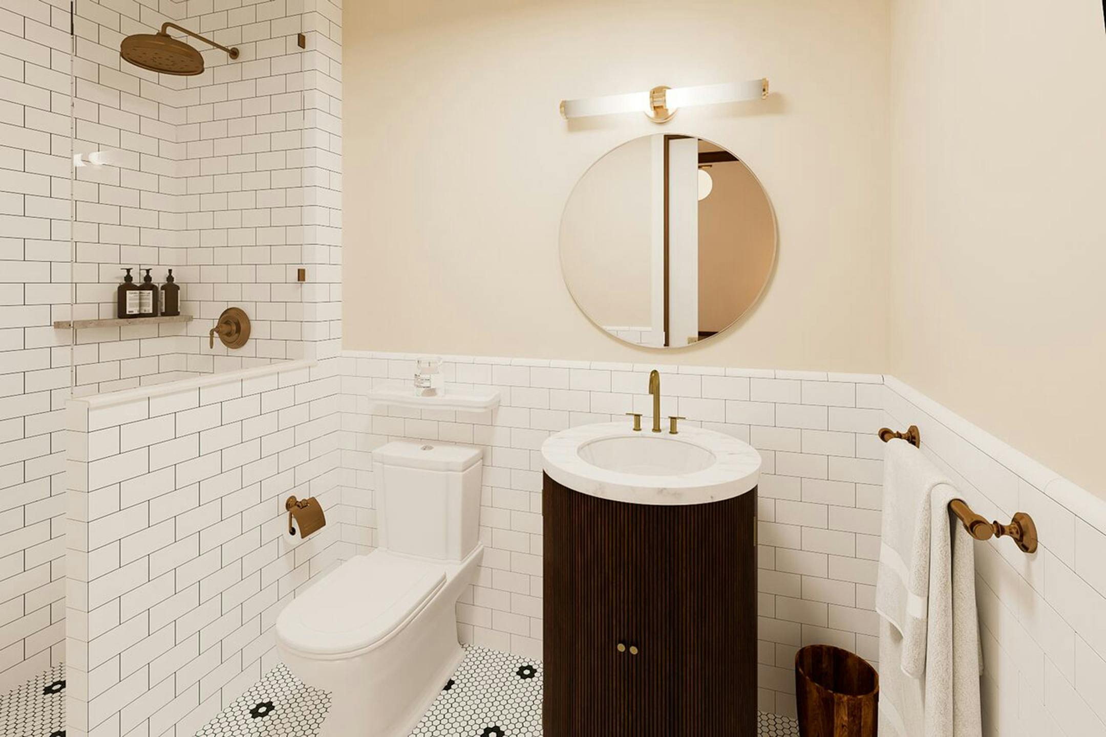 Rendering of a bathroom at Life House Little Havana. (Life House/TNS)
