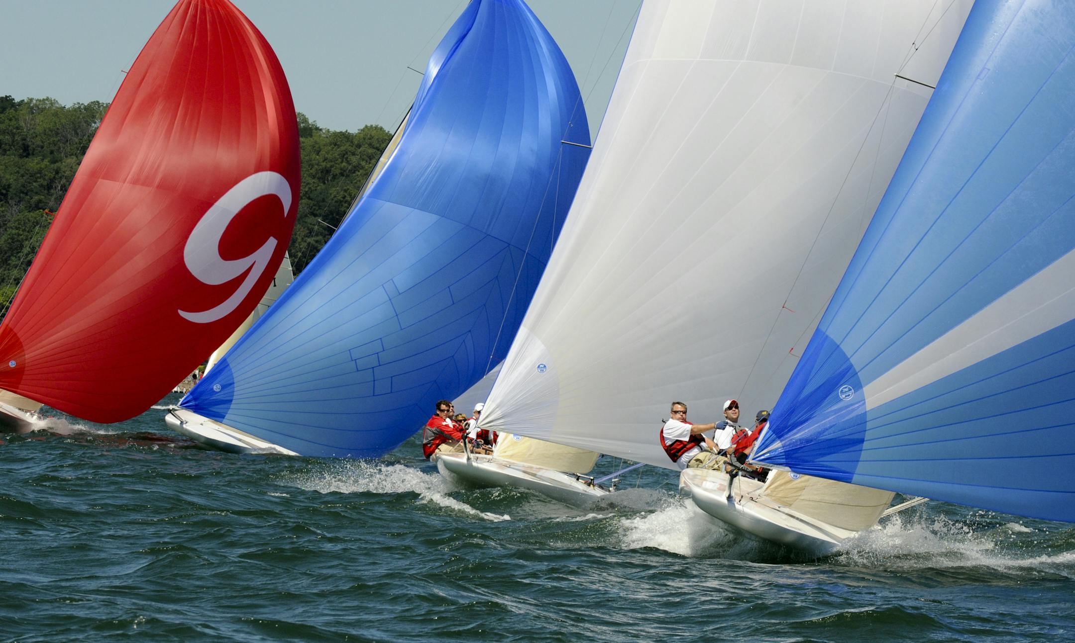 Photo from previous A-Scow regattas. All photos by Pat Dunsworth