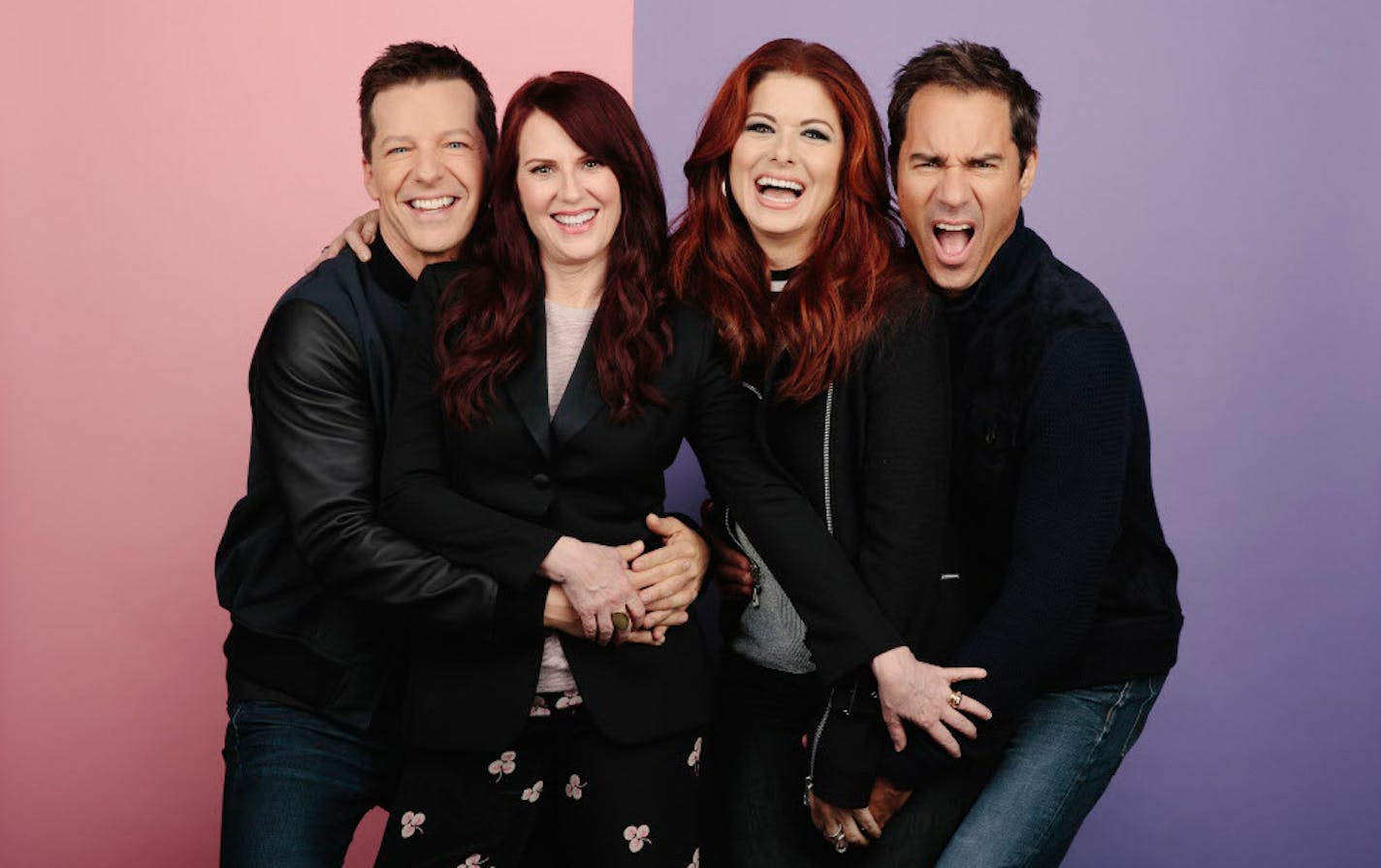 They're back: Sean Hayes, Megan Mullally, Debra Messing and Eric McCormack of "Will & Grace."