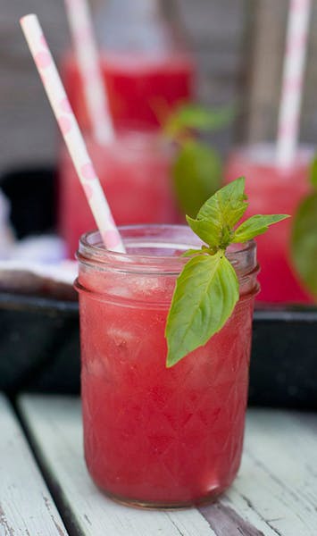 Kids enjoy this watermelon sip with a little fizzy seltzer water, while adults can indulge by substituting vodka.