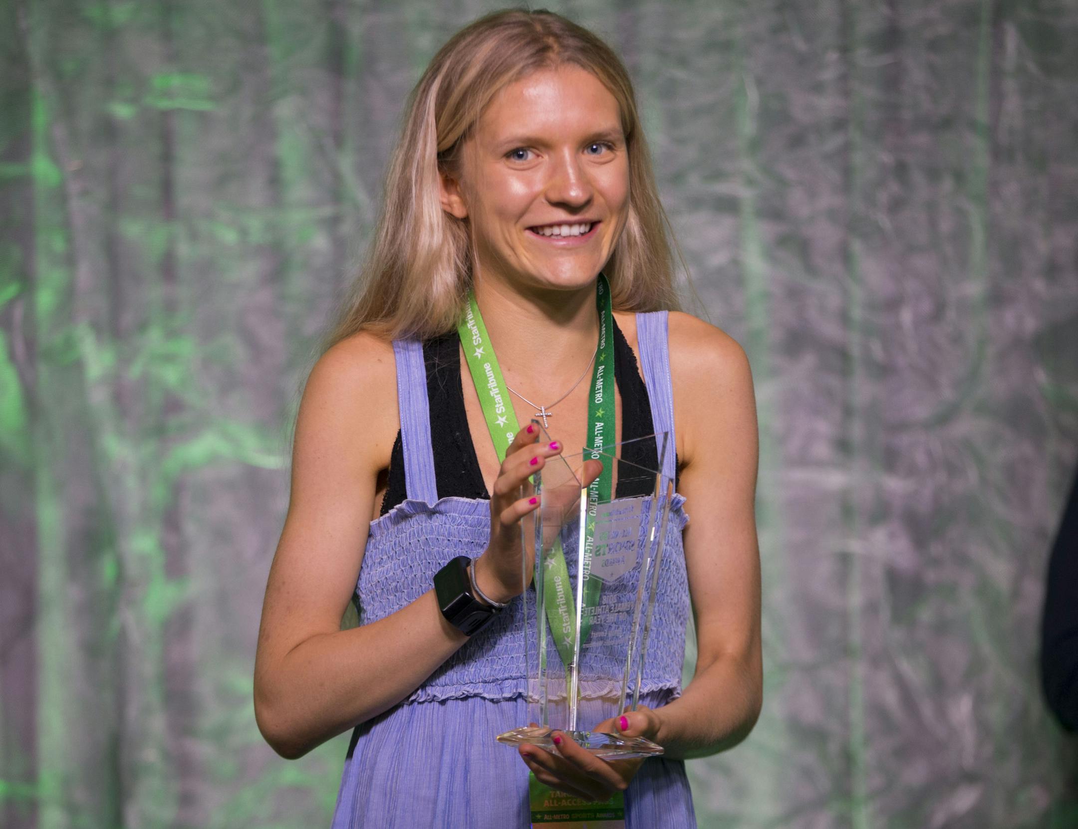 Emily Covert from Washburn High School was named Female athlete of the year.