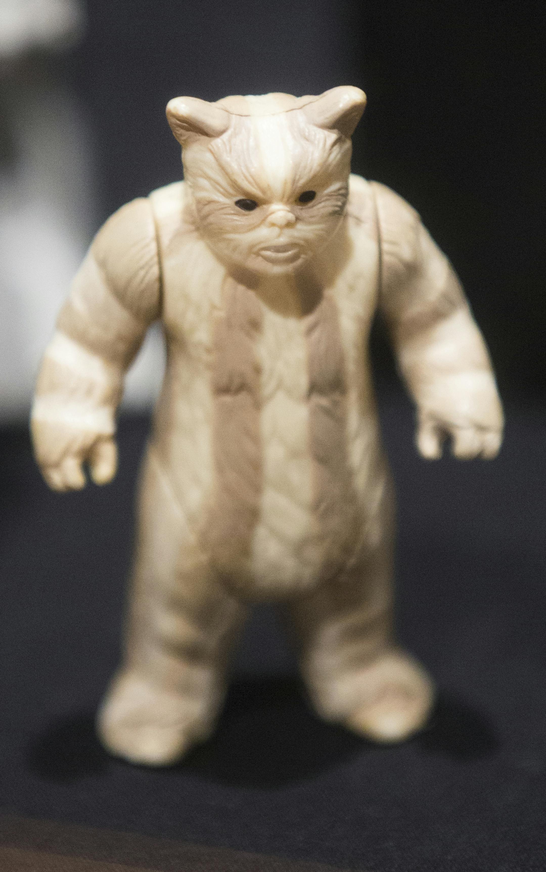 An Ewok toy from Star Wars circa late 1970s/early 1980s.
