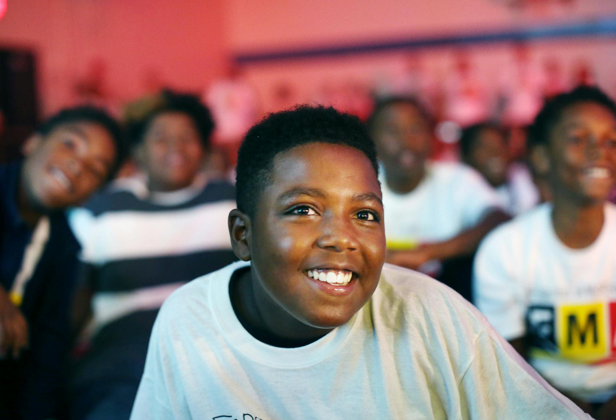 Quixote Herron, an eighth grader at Franklin Middle School, enjoyed a hip- hop dance show where they learned about physics Monday September 14, 2015 in Minneapolis, MN. Honeywell and NASA sponsored the show. ] FMA Live!&#xed;s Forces in Motion show is an interactive, traveling hip-hop concert that teaches Newton's Universal Law of Gravity and Three Laws of Motion {Force equals Mass times Acceleration}, the show connects science and engineering to everyday life. And how studying Newtonian physic