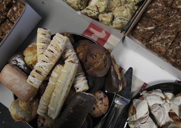 A sampling of the pastries at a recent fika break at Employer Solutions Group.