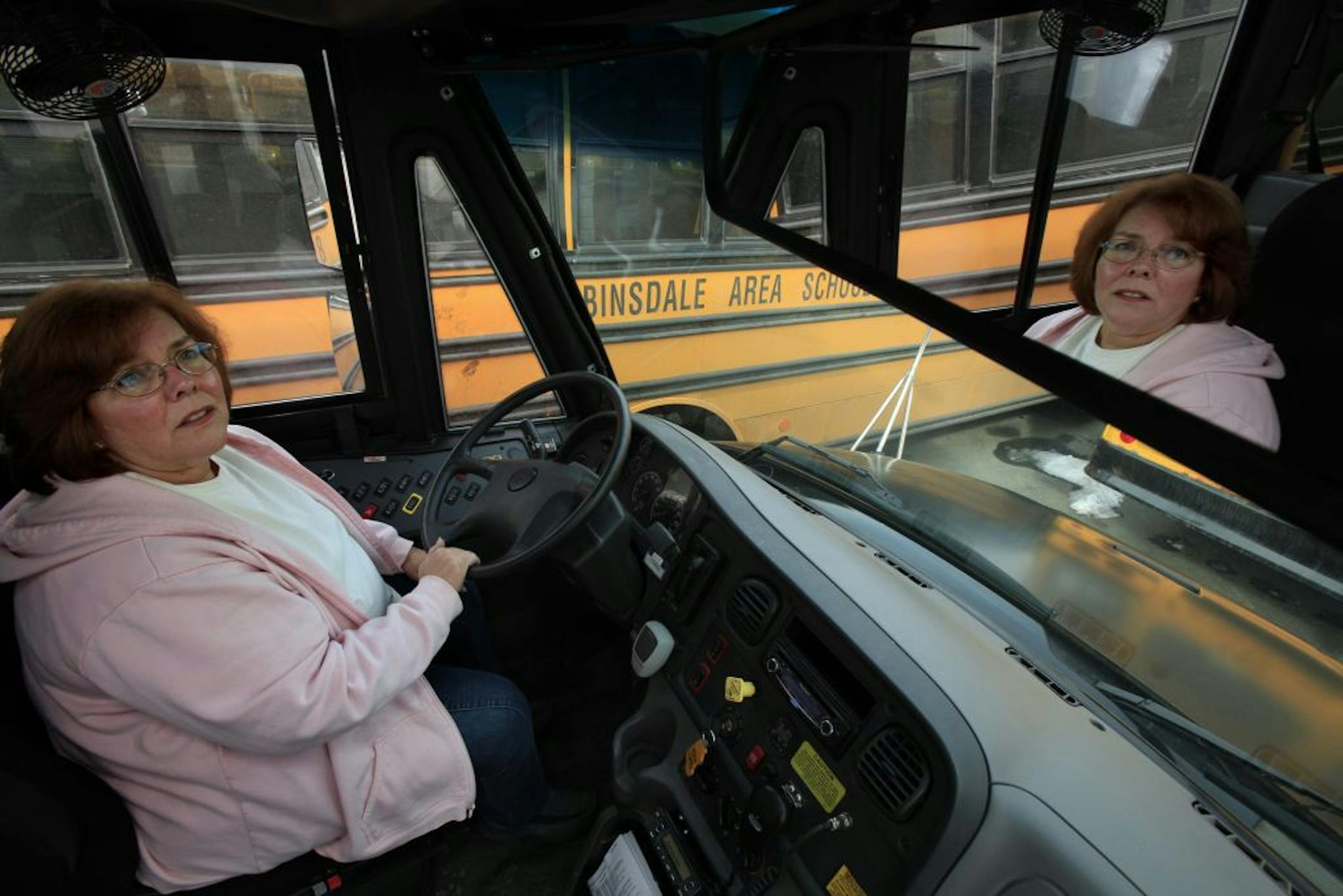Laura Aune has been a school bus driver for 14 years. For 13 years she has worked for the Robbinsdale school district.
