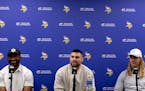 From the left, Vikings free agent signees Jonathan Greenard, Blake Cashman and Andrew Van Ginkel are part of an evolution of Brian Flores' defense.