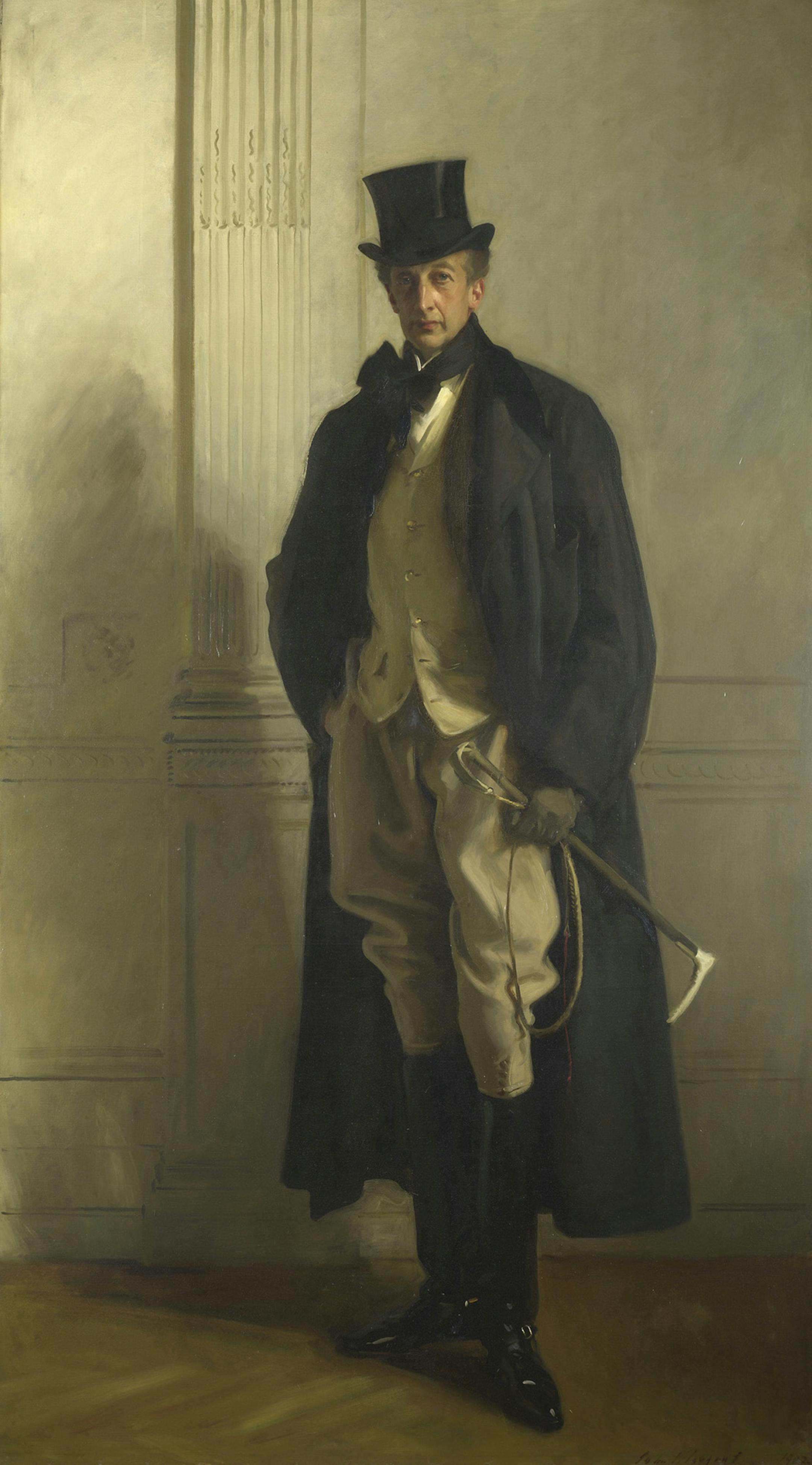 John Singer Sargent Lord Ribblesdale, 1902 Oil on canvas 258.4 x 143.5 cm The National Gallery, London Presented by Lord Ribblesdale in memory of Lady Ribblesdale and his sons, Captain the Hon. Thomas Lister and Lieutenant the Hon. Charles Lister, 1916 NG 3044 © The National Gallery, London
