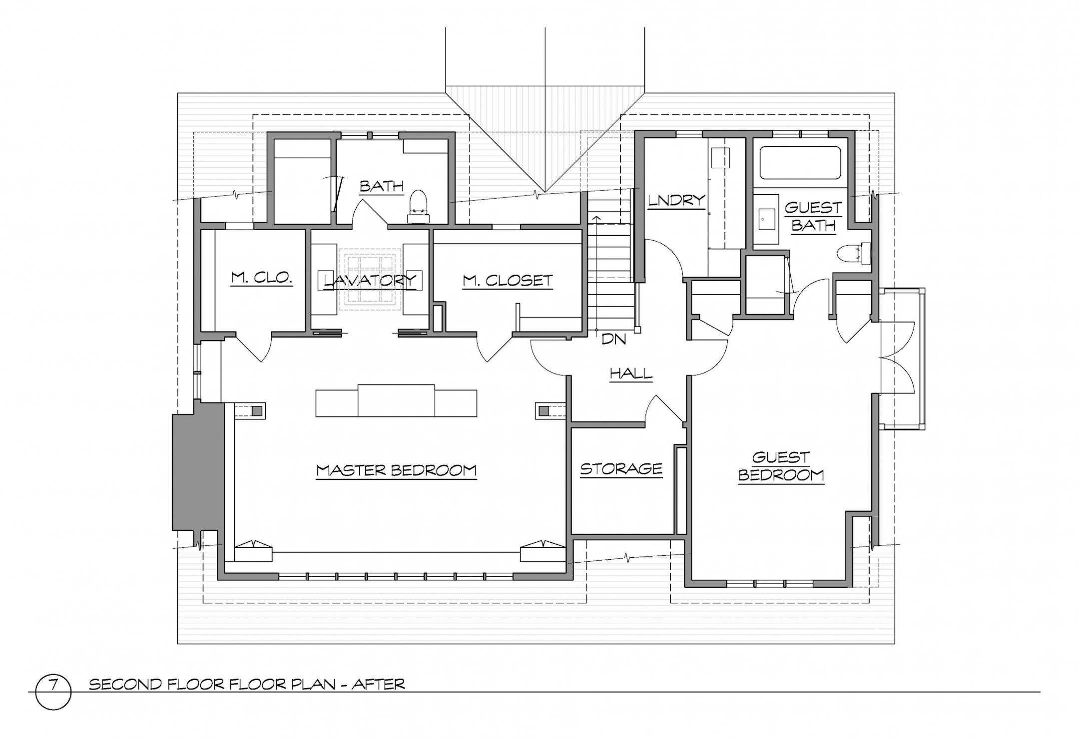 Home of the Month: AFTER Second floor plan.