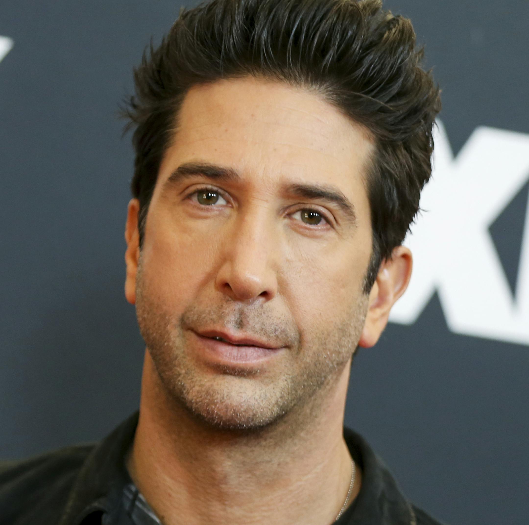 FILE - In this Jan. 16, 2016 file photo, David Schwimmer arrives at the 2016 FX Winter TCA in Pasadena, Calif. NBC announced that Schwimmer will have a recurring role on ìWill & Graceî as Graceís new love interest. The program returns for a second season on Oct. 4. (Photo by Rich Fury/Invision/AP, File)