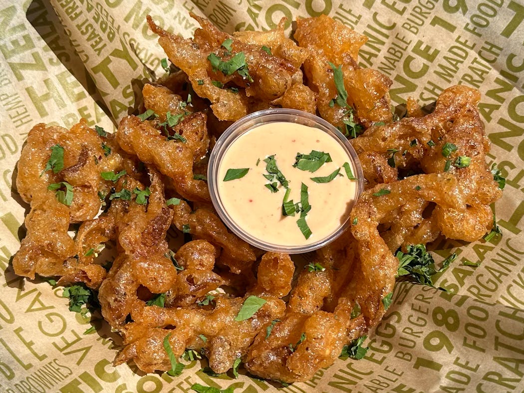 Shroomy Calamari from French Meadow Bakery & Cafe.