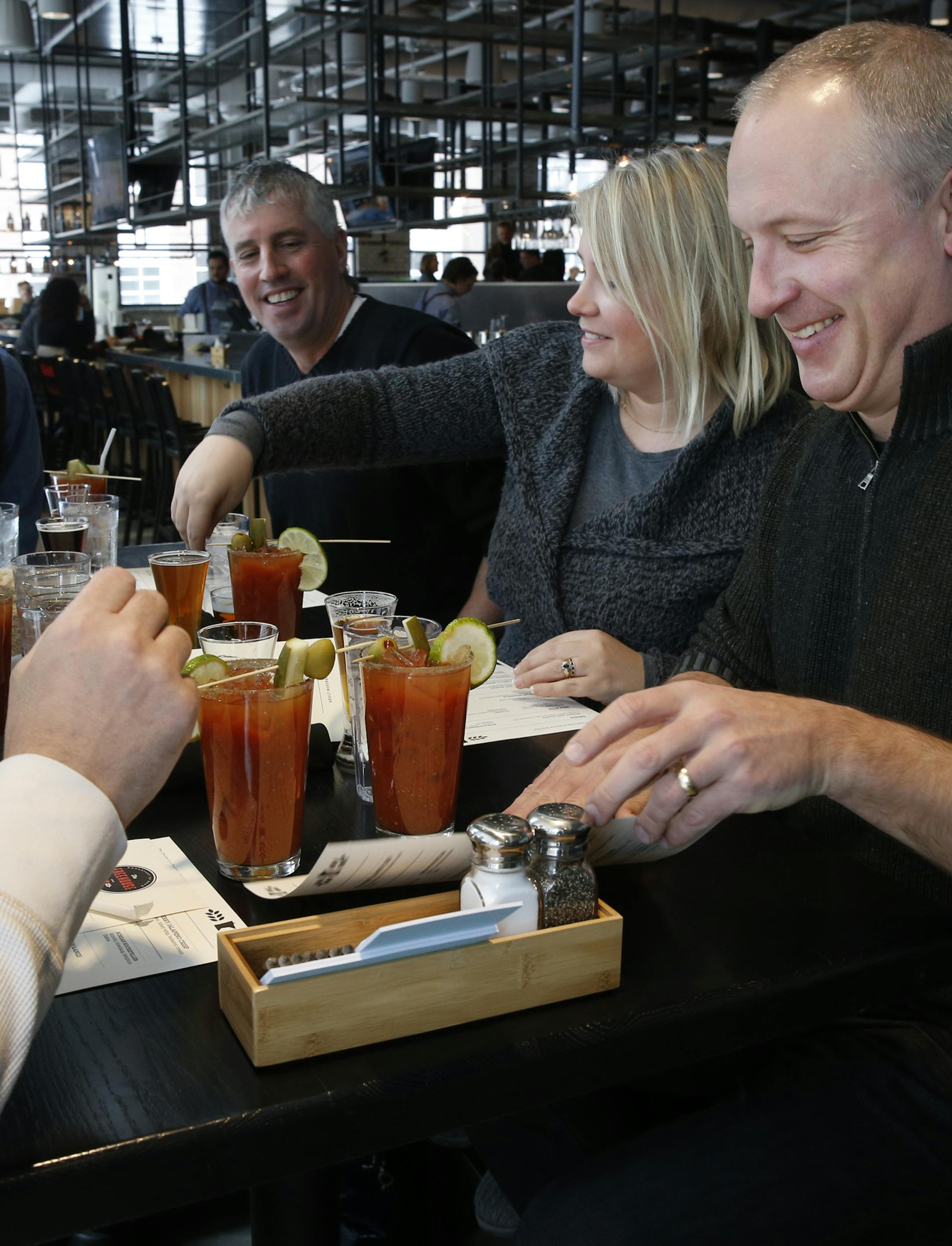 At Freehouse in the North Loop, Michael Schmidt, far right, and friends start breakfast with a bloody mary.]richard tsong-taatarii/rtsong-taatarii@startribune.com