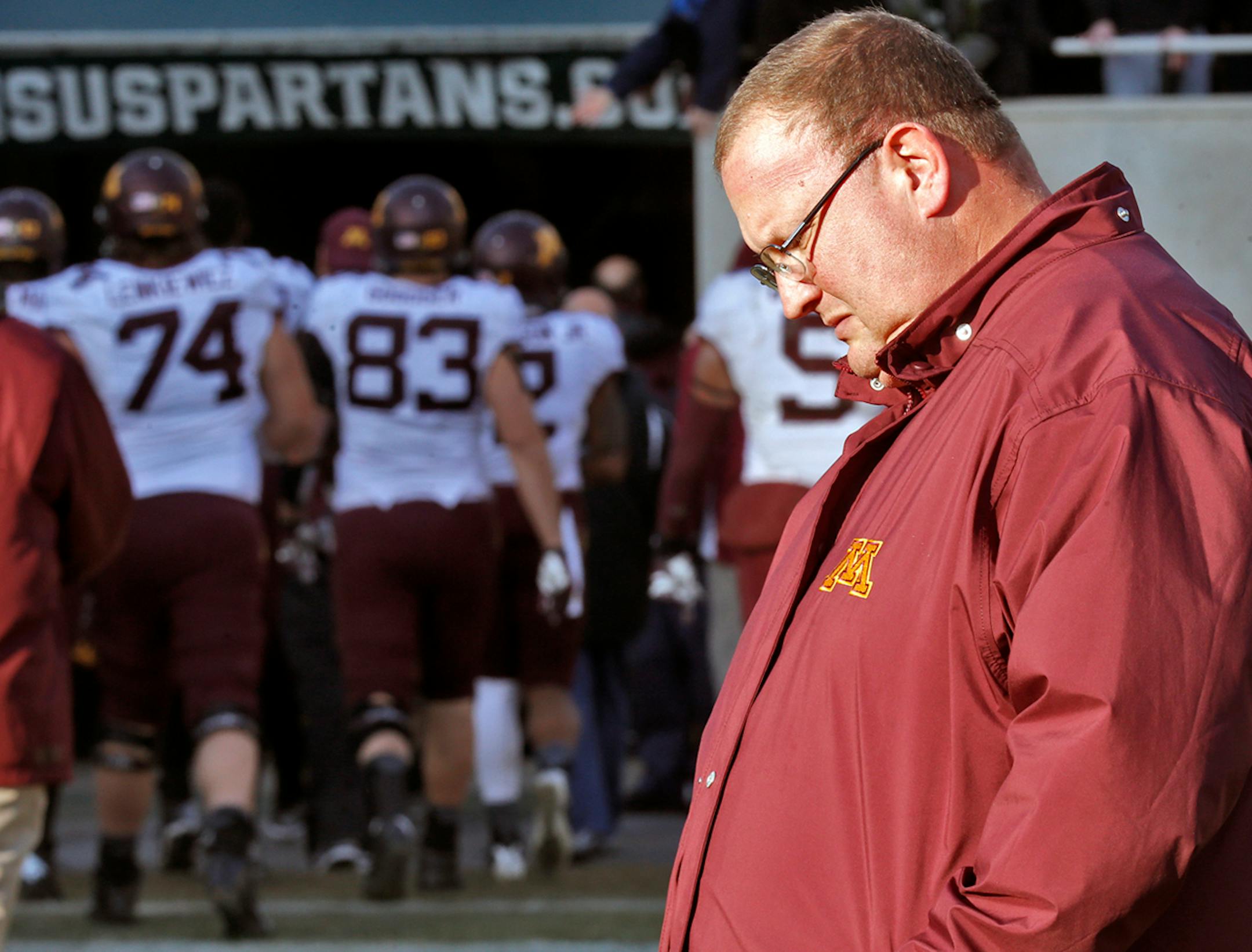 Defensive coordinator Tracy Claeys