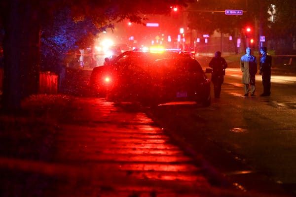 Minneapolis police investigated the scene last month where a shooting victim was found dead on N. Lyndale Avenue near 18th. .