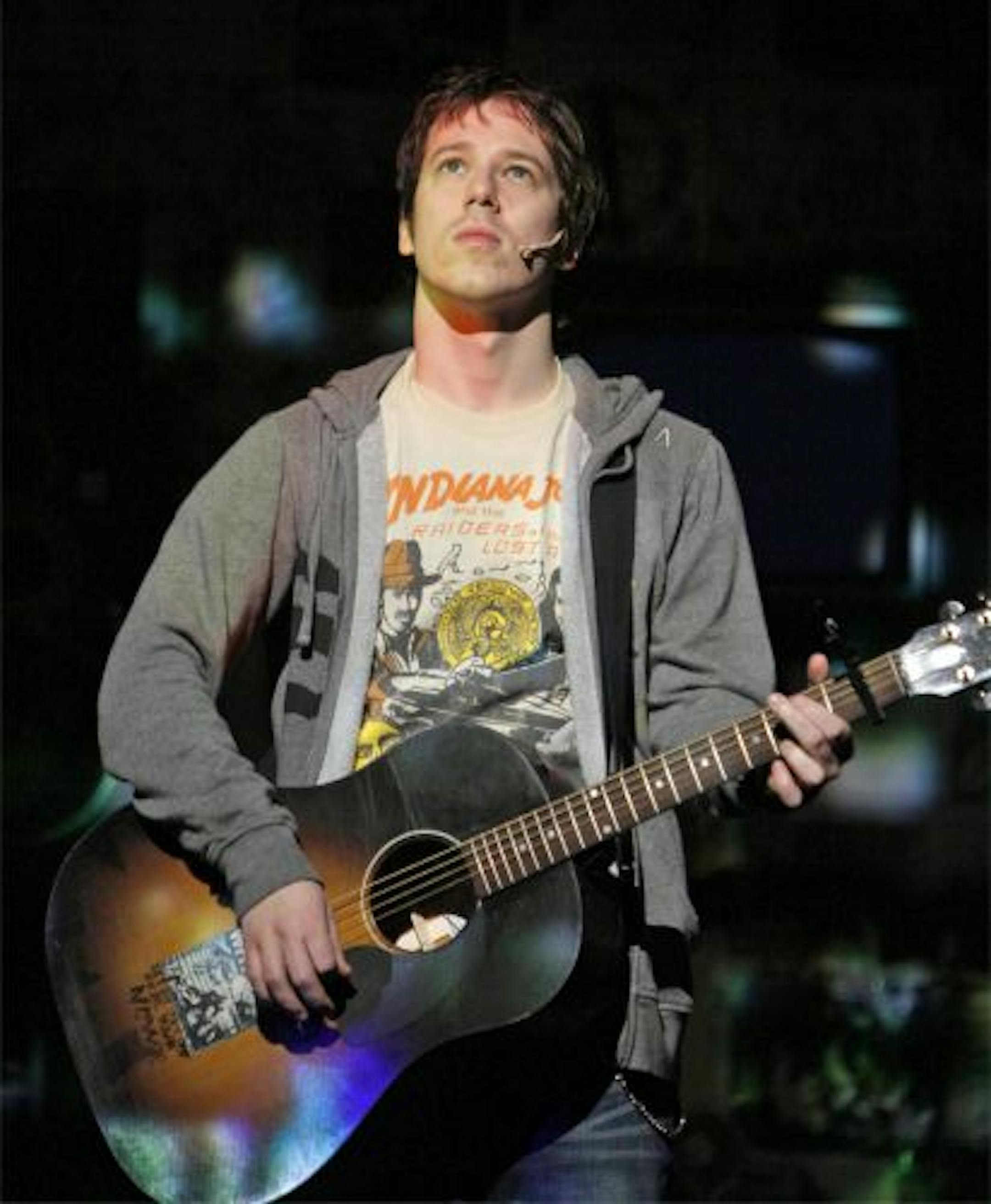 John Gallagher as Johnny in "American Idiot."
