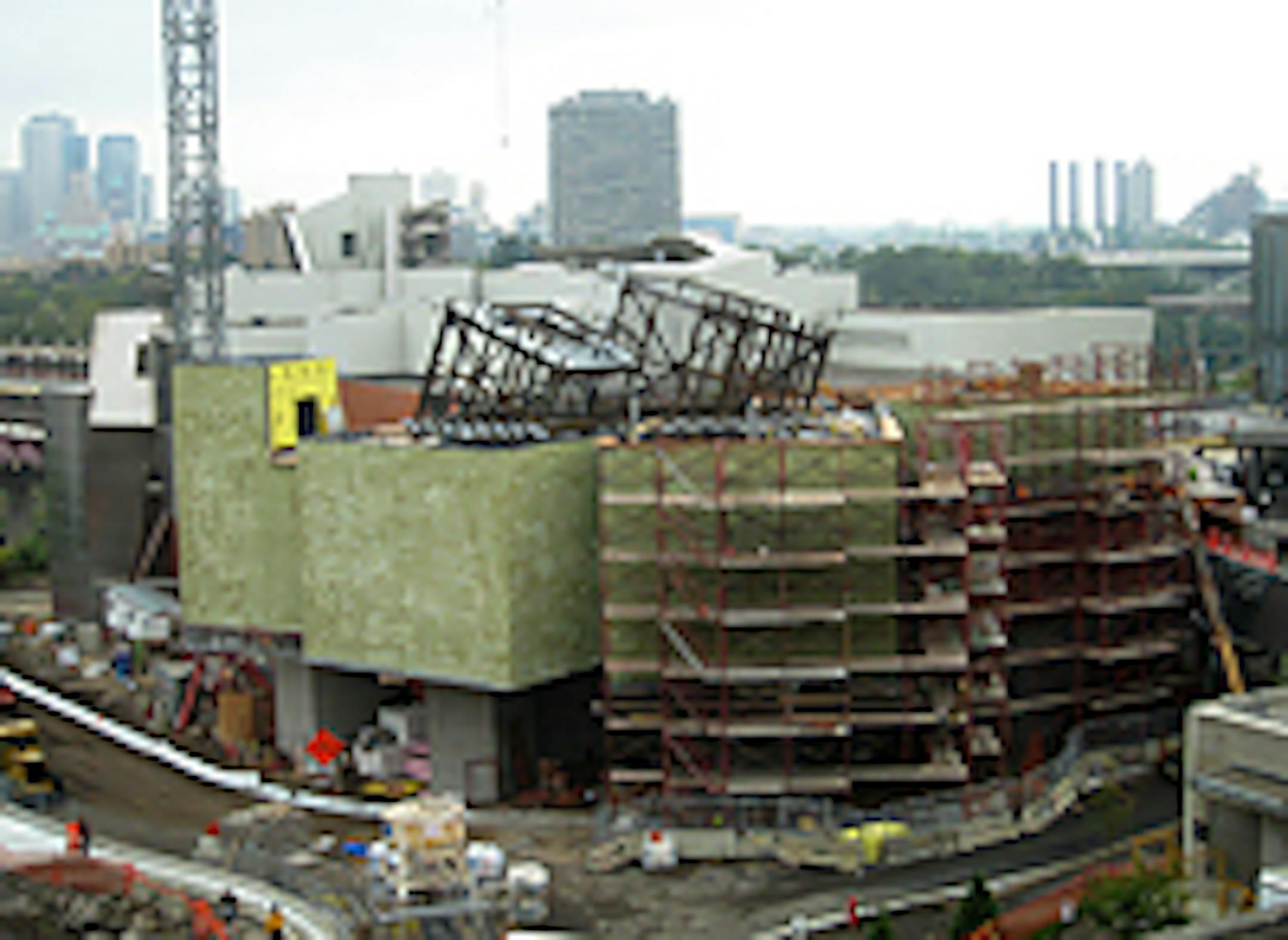 Weisman gallery construction, shown last summer, is now complete