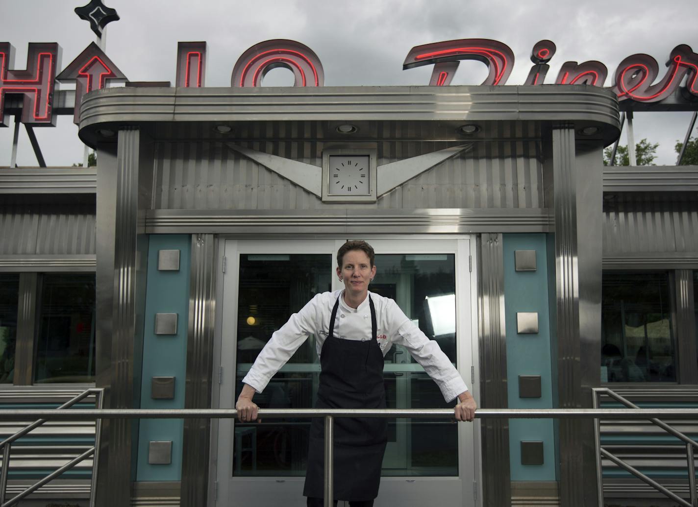 Hi-Lo Diner chef Heidi Marsh, outside the restaurant&#x2019;s front door. &#x201c;I just like to keep things approachable,&#x201d; she said. &#x201c;Not to overuse that word.&#x201d;