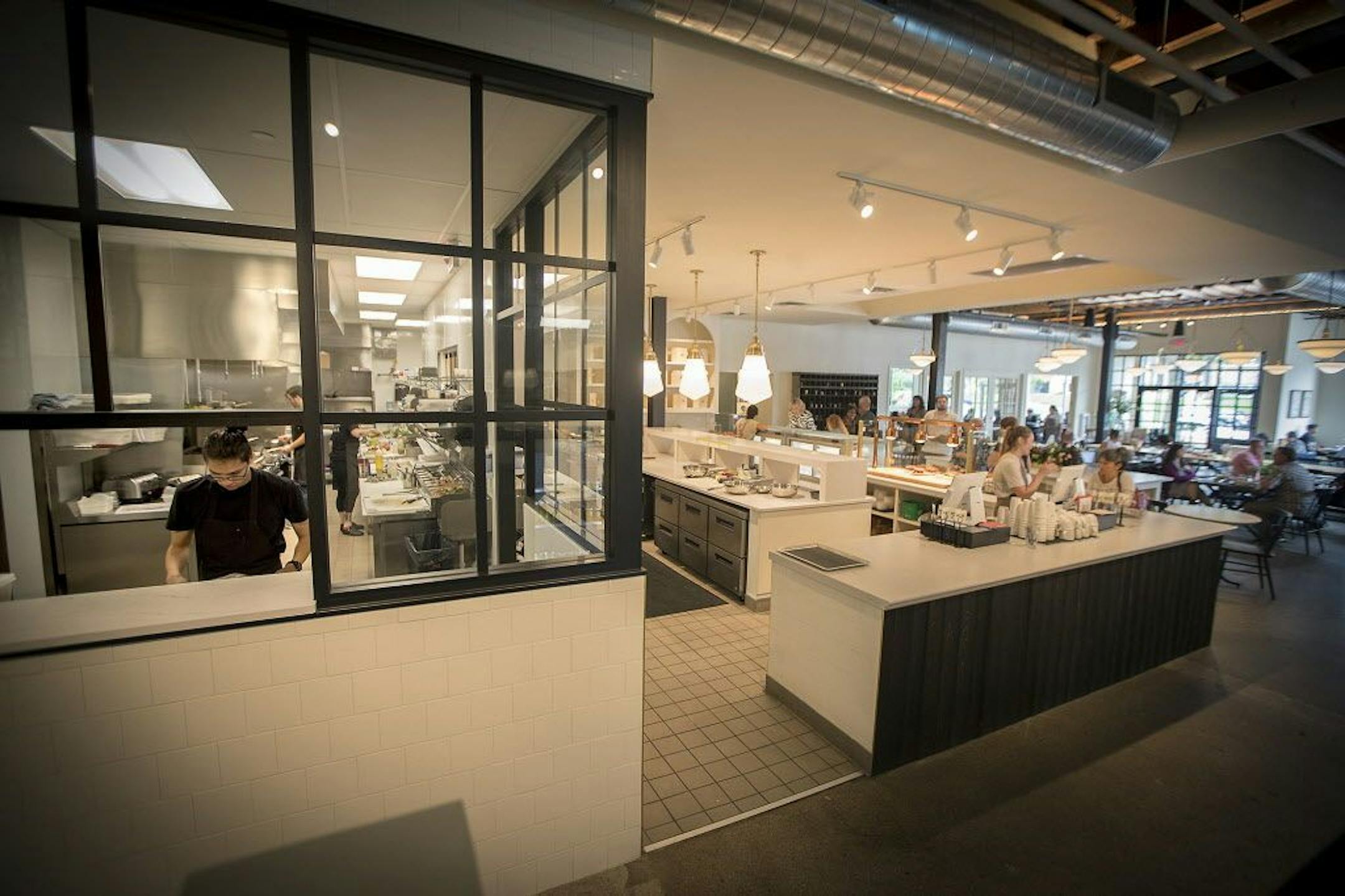 The Lynhall, a new and potentially influential all-day cafe in south Minneapolis, which marries high culinary style with quick service and moderate prices.