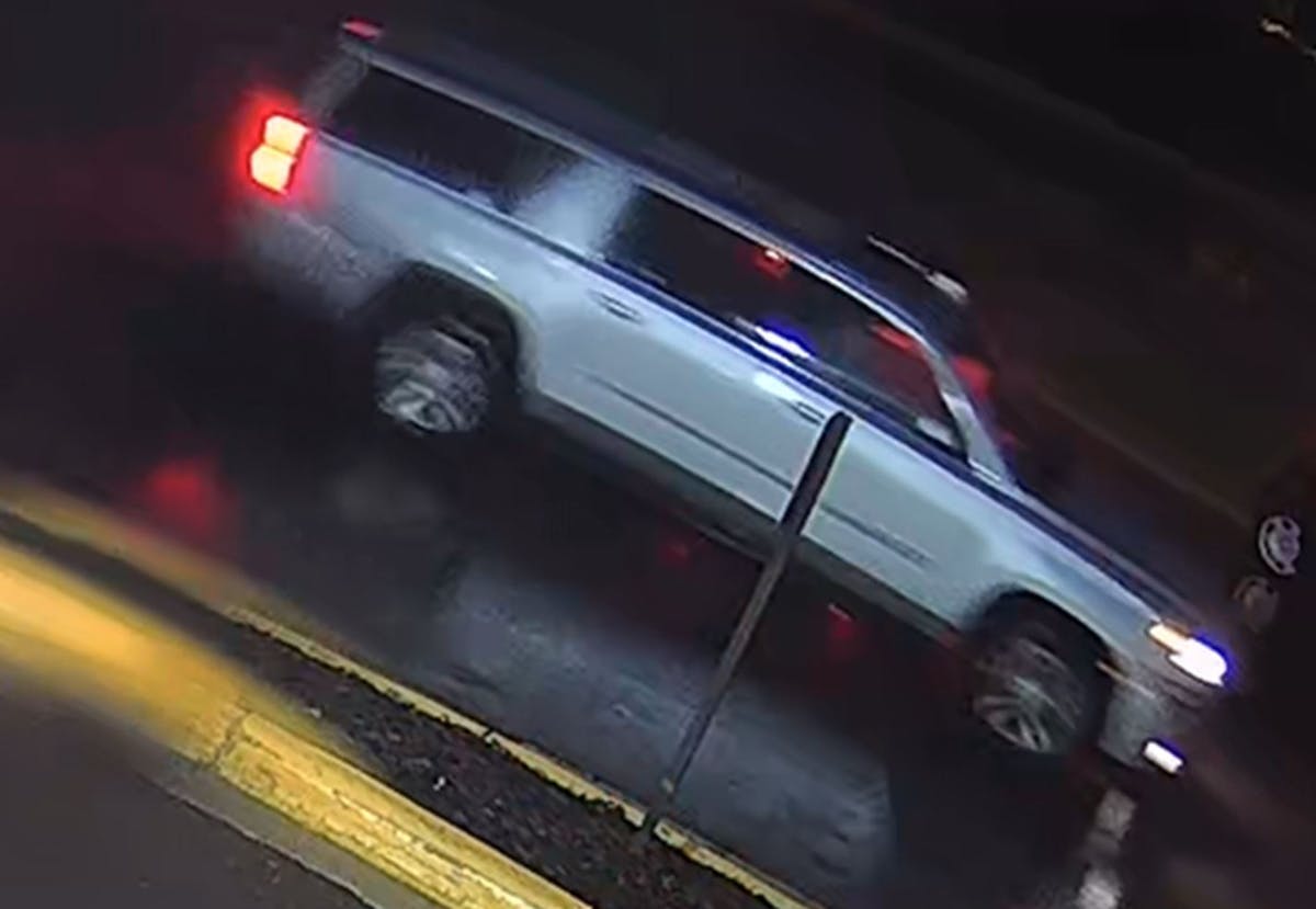 Plymouth police have released this photo of a vehicle they're looking for in connection with a fatal shooting on Hwy. 169.