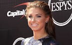Alex Morgan, American soccer player and Olympic gold medalist, arrives at the ESPY Awards at the Microsoft Theater on Wednesday, July 15, 2015, in Los